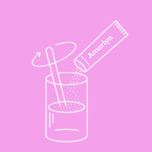 Pour Into 8oz Water & Stir